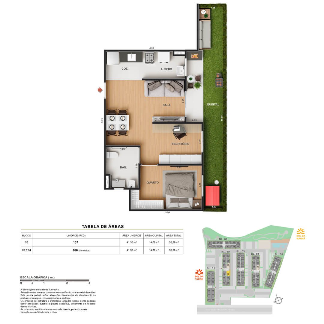 PLANTAS CAMORIM__BL 02 - APT 107